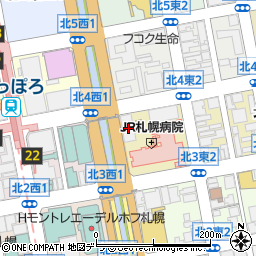 ブランJR札幌周辺の地図