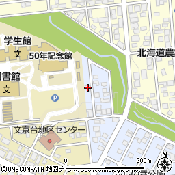 北海道江別市文京台南町2-5周辺の地図