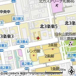 北海道日産自動車中央店周辺の地図