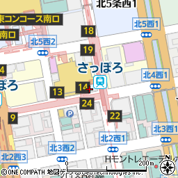 Ｈ・Ｉ・Ｓさっぽろ駅前営業所周辺の地図