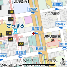 札幌全日空ホテル周辺の地図