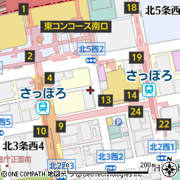 北海道建設会館有料駐車場周辺の地図