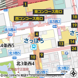 ビッグエコー BIG ECHO 札幌駅前店周辺の地図