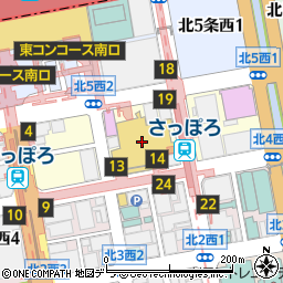 東急百貨店札幌店　ＴＦＣカウンター周辺の地図