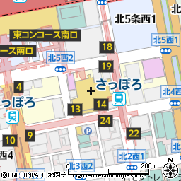 北海道札幌市中央区北４条西2丁目周辺の地図