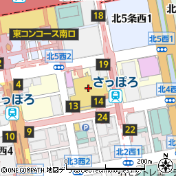 北海道札幌市中央区北４条西2丁目周辺の地図