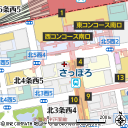 北洋銀行札幌駅南口支店 ＡＴＭ周辺の地図