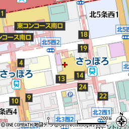 札幌東急屋上ビアガーデン NU AiR THE ROOF TOP of SAPPORO周辺の地図