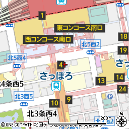 北海道銀行札幌駅前支店周辺の地図