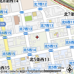 岡田商事株式会社札幌周辺の地図