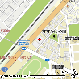 ツルハドラッグ江別文京台店周辺の地図