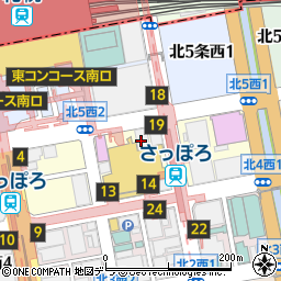 個室×北海道極食材籠家（かごや） 札幌駅本店周辺の地図
