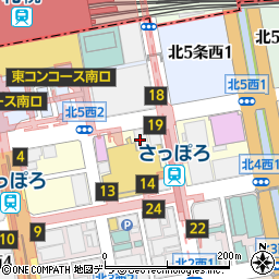 プライベート個室×肉バル バーデンバーデン 札幌駅前店周辺の地図