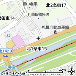 札樽自動車運輸株式会社　総務部周辺の地図
