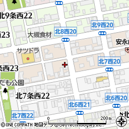 貝印札幌支店周辺の地図