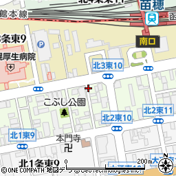 リパーク札幌北２東１０第２駐車場周辺の地図