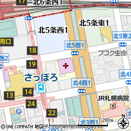 パチンコスタジアムベガスベガス札幌店周辺の地図