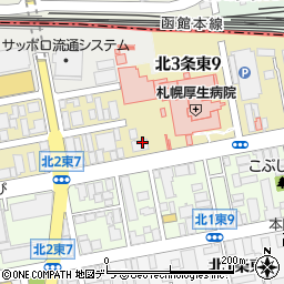 ナカジマ薬局　札幌在宅調剤センター周辺の地図