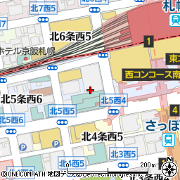 しんきん中金　北海道支店周辺の地図