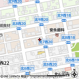 ローソン札幌北８条西二十丁目店周辺の地図