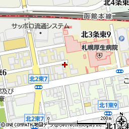 株式会社砂子組　札幌本店周辺の地図
