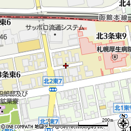 北海道札幌市中央区北３条東周辺の地図