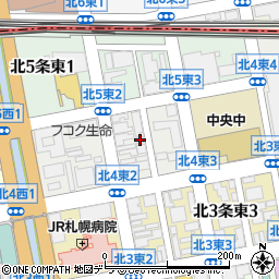 ブランノワール札幌駅前周辺の地図