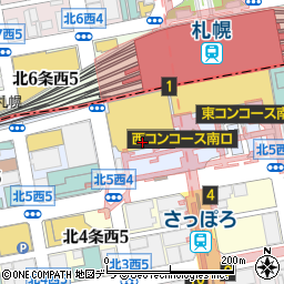銀座かねまつ　大丸札幌店周辺の地図