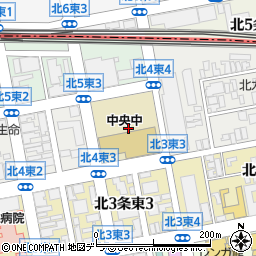 北海道札幌市中央区北４条東3丁目周辺の地図