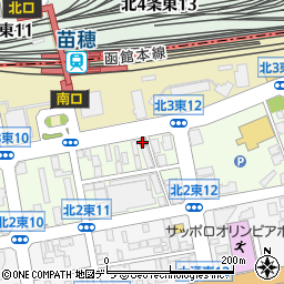 苗穂駅前郵便局周辺の地図
