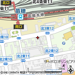 苗穂駅前郵便局周辺の地図