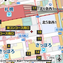 ＫｏＫｕＭｉＮ札幌エスタ店周辺の地図