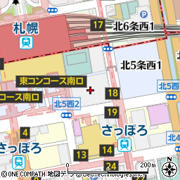 ユニクロ札幌エスタ店周辺の地図