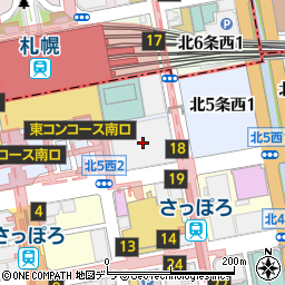 ジーユー札幌エスタ店周辺の地図