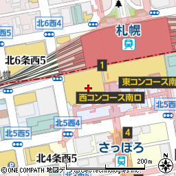 讃兵衛 大丸札幌店周辺の地図