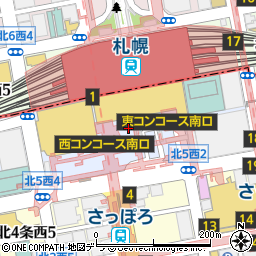 上島珈琲店 札幌アピア店周辺の地図