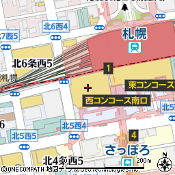 てもみん大丸札幌店周辺の地図
