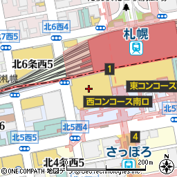 てもみん大丸札幌店周辺の地図