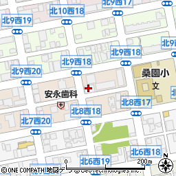 株式会社ユピテル　札幌営業所周辺の地図