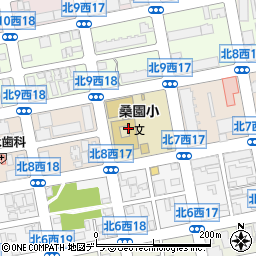 札幌市立桑園小学校周辺の地図