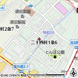 北海道鉄筋業協同組合周辺の地図