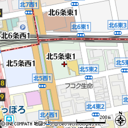 北海道札幌市中央区北５条東1丁目周辺の地図