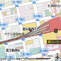 北海道札幌市北区北６条西5丁目周辺の地図