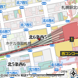 北海道大学周辺の地図