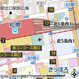 北洋銀行ＪＲタワー ＡＴＭ周辺の地図