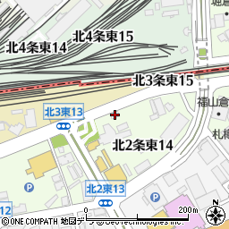 中央自動車工業　札幌支店周辺の地図