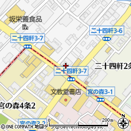 ラビット札幌宮の森店周辺の地図