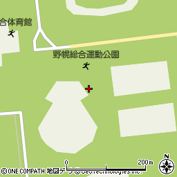 道立野幌総合運動公園周辺の地図