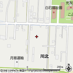 北海道札幌市白石区川北周辺の地図