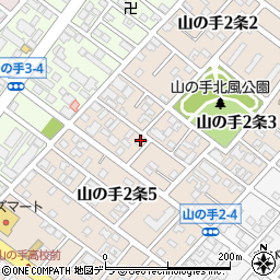 テラスハウス山の手周辺の地図